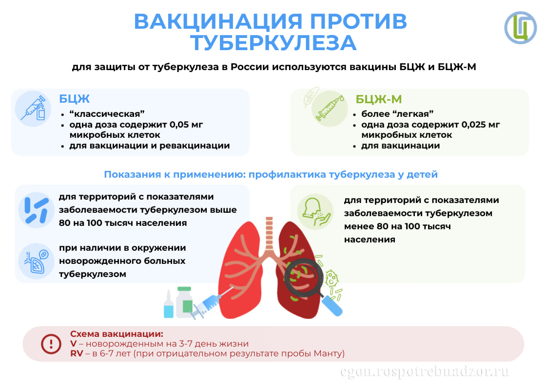 Вакцинация против туберкулеза.